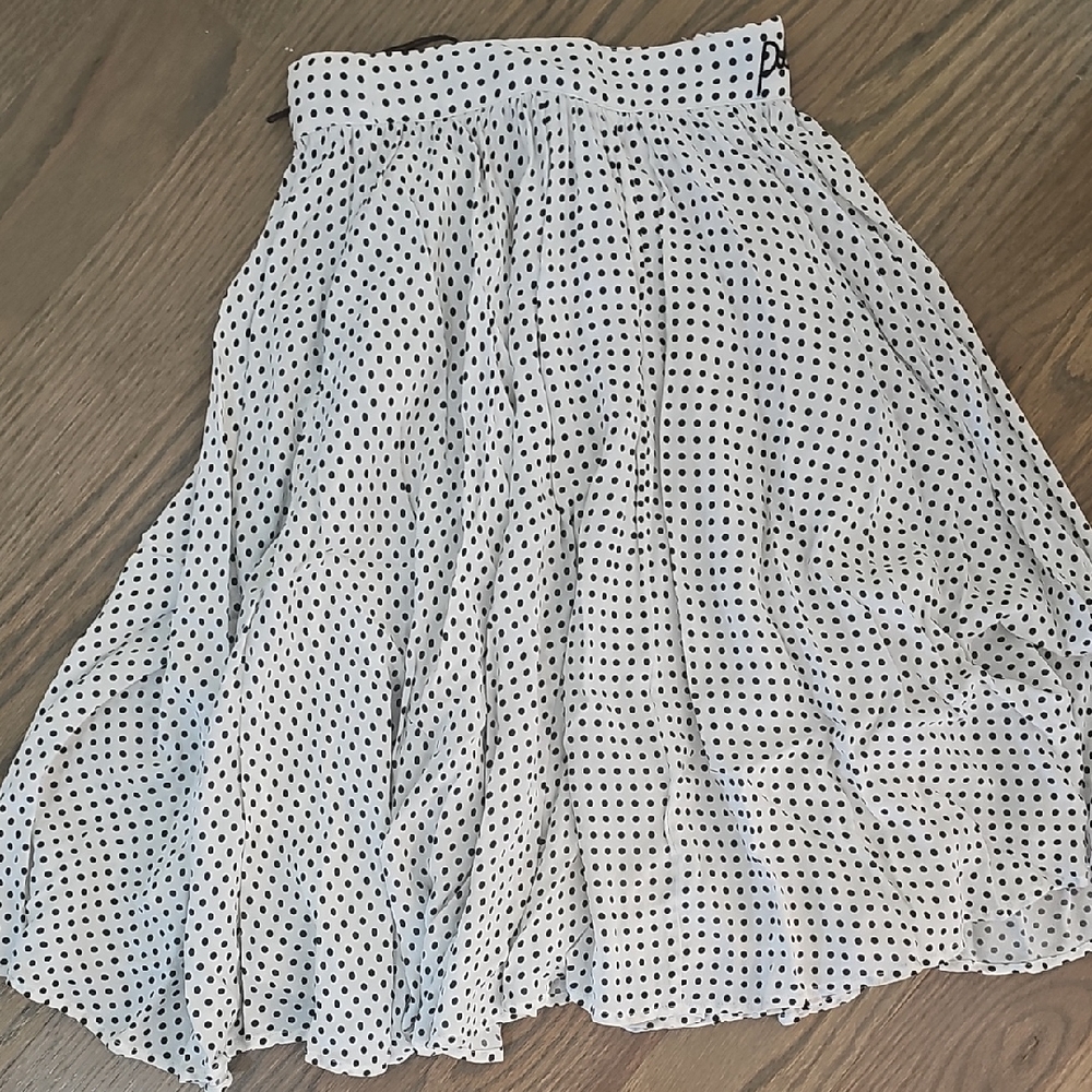 Philosophy Kids Skirt in Black and White Dots